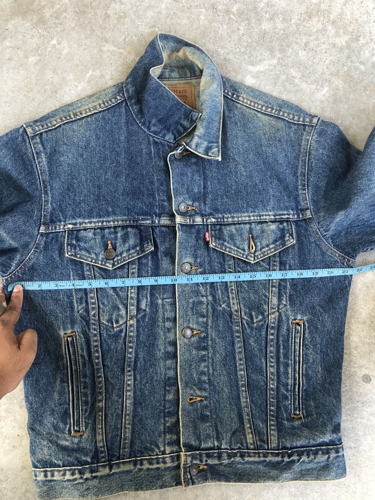 Levi's Vintage 80’s Levi’s Denim Jacket Distressed Stone Wash Size US M / EU 48-50 / 2 - 24 Thumbnail