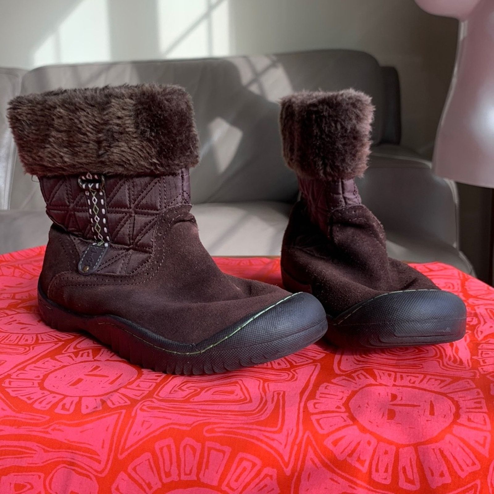 Vintage Jambu Stream J-41 Brown Quilted and suede Booties Size US 7 / IT 37 - 2 Thumbnail