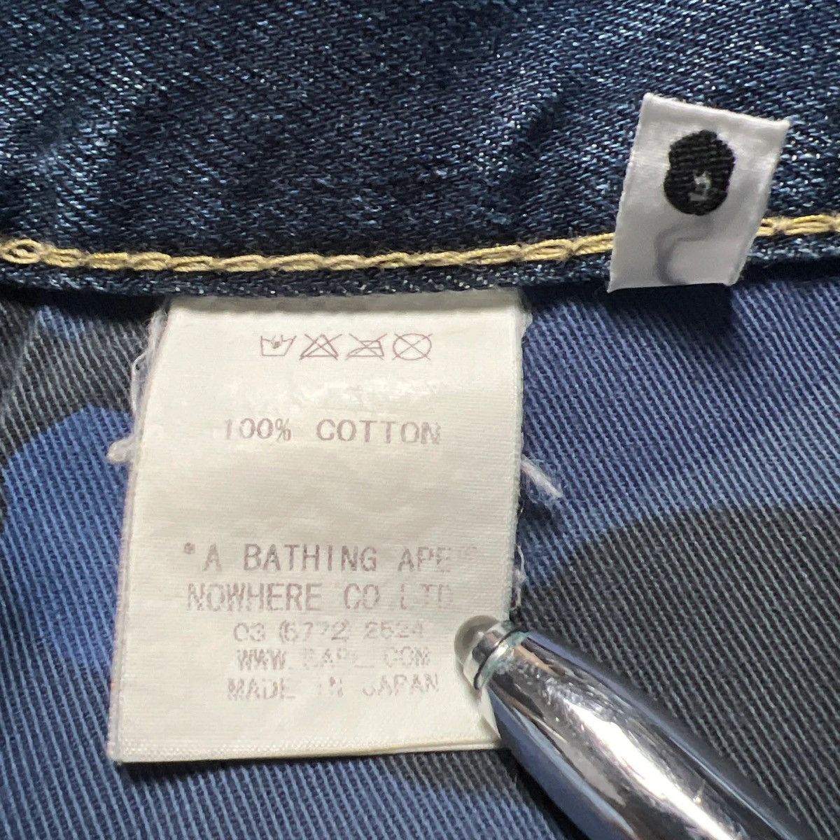 Bape BAPE SPELL OUT STA DENIM [W37] Size US 37 - 5 Thumbnail