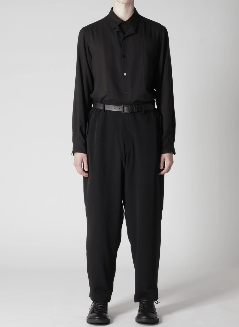 Yohji Yamamoto Yohji Yamamoto Pour Homme - Ta/TUXEDO FLAP SIDE TUCK PANTS Size US 30 / EU 46 - 4 Thumbnail