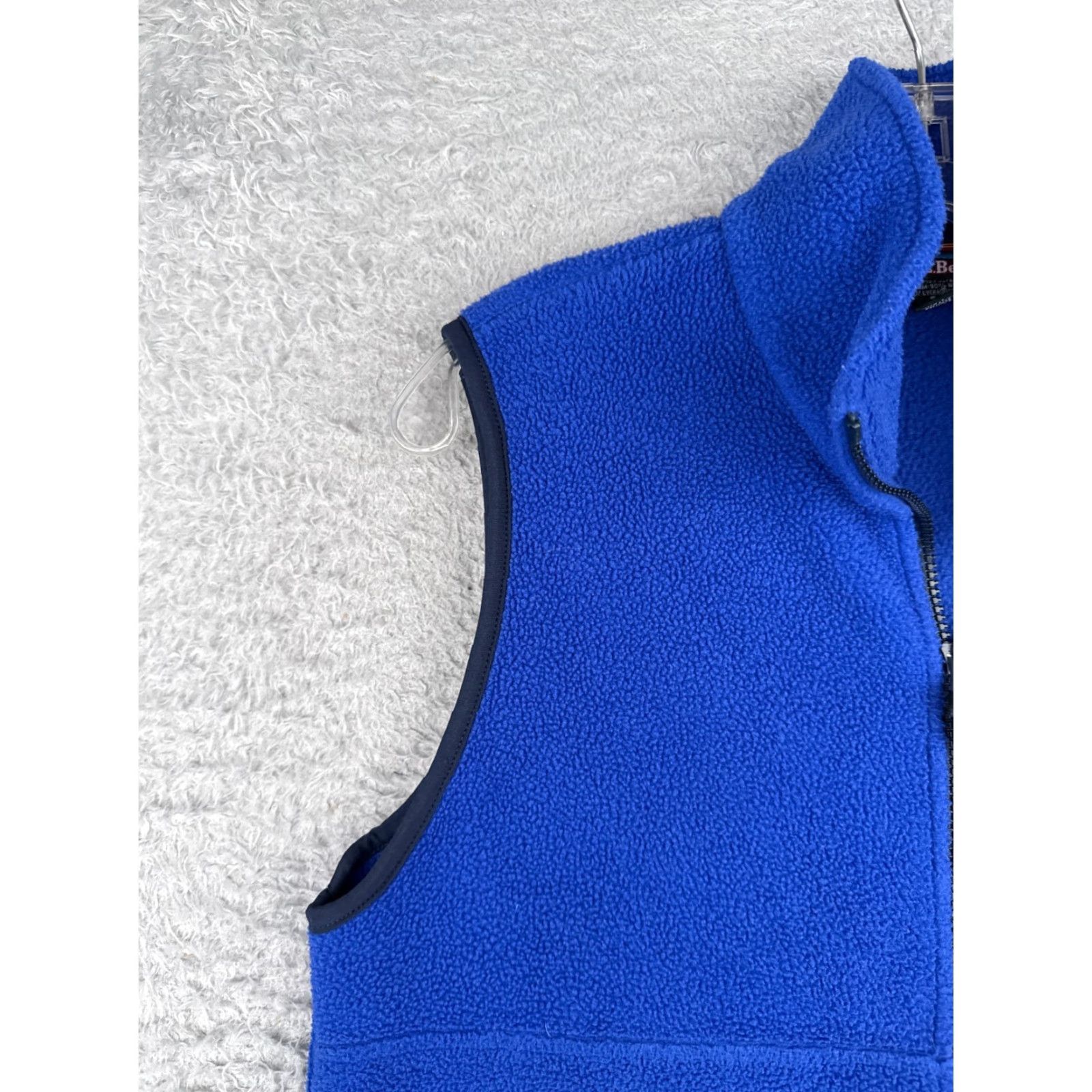 Vintage VINTAGELL Bean Vest Womens Small Blue Full Zip Sleeveless Mock Neck Polyester Fleece Size S / US 4 / IT 40 - 3 Thumbnail