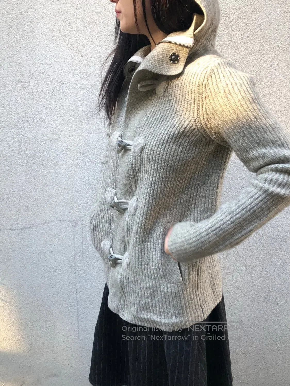 Armani Armani Vintage Knit Hooded Jacket. Size M / US 6-8 / IT 42-44 - 1 Thumbnail