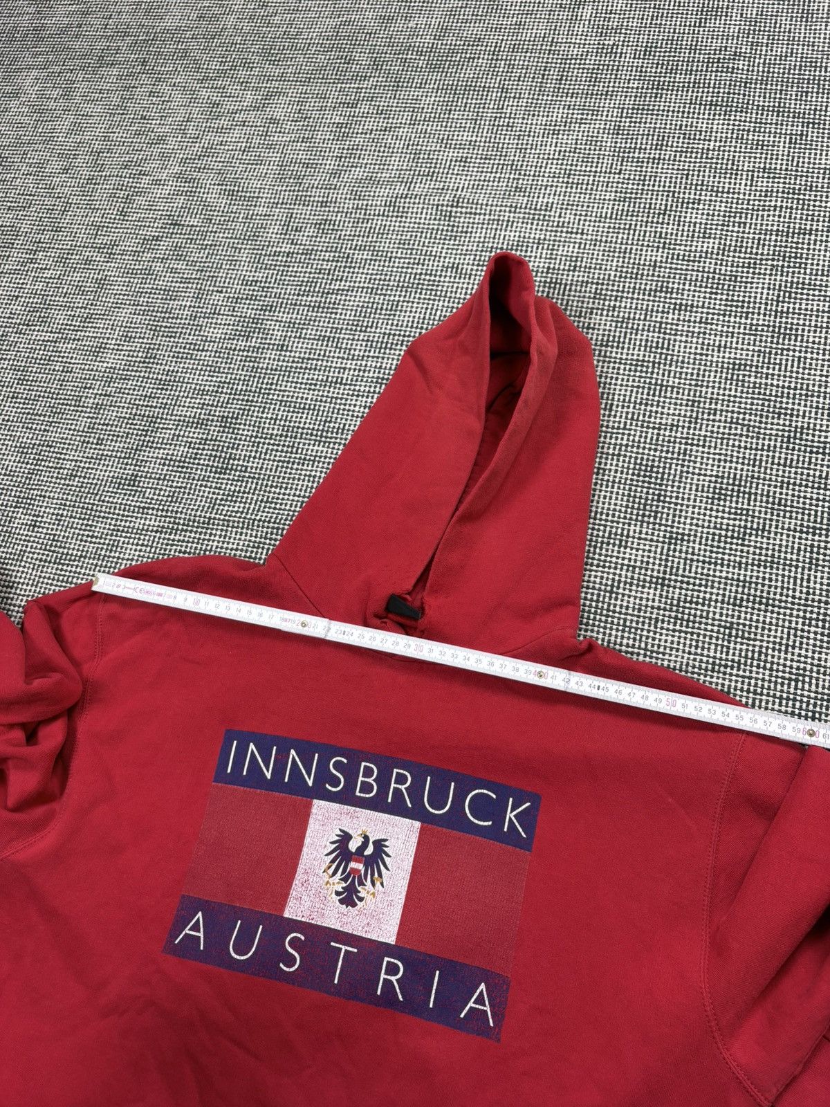 Vintage Distressed Innsbruck Austria vetements style boxy hoodie Size US XL / EU 56 / 4 - 8 Thumbnail