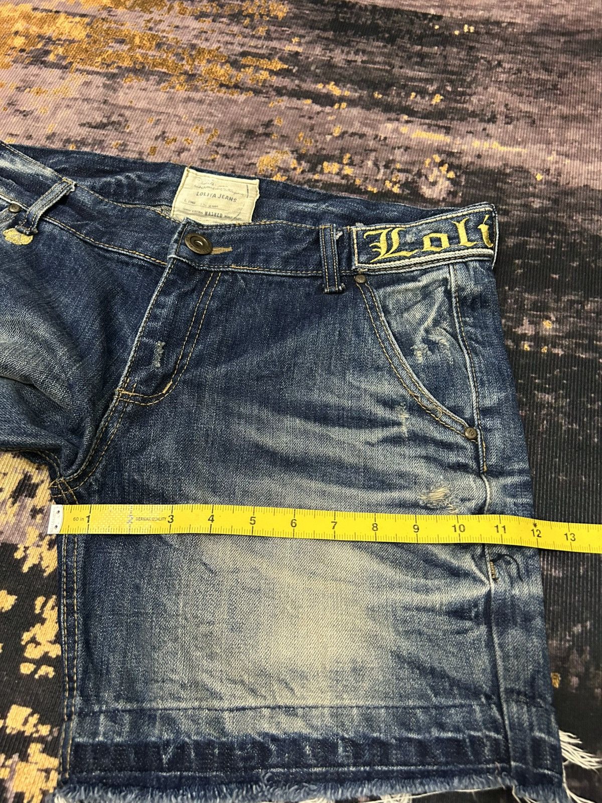 If Six Was Nine Lolita Skull Short Jeans Size US 35 - 18 Thumbnail