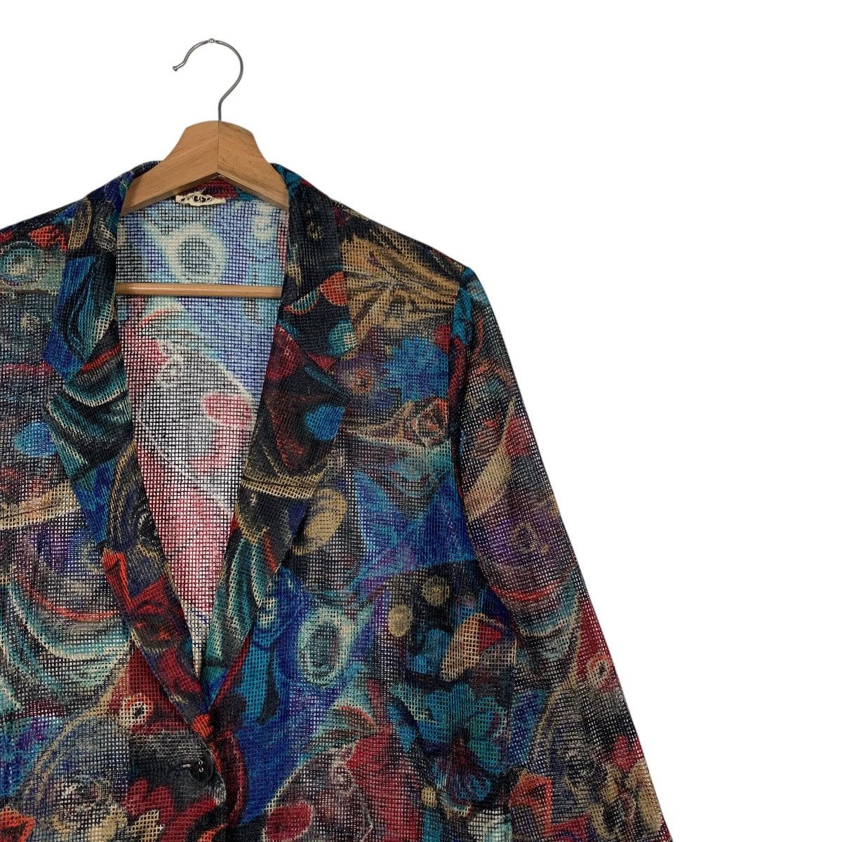 Japanese Brand Vintage 90’s SAGES Fullprint Casual Jacket Blazer #2620-C118 Size US M / EU 48-50 / 2 - 5 Thumbnail