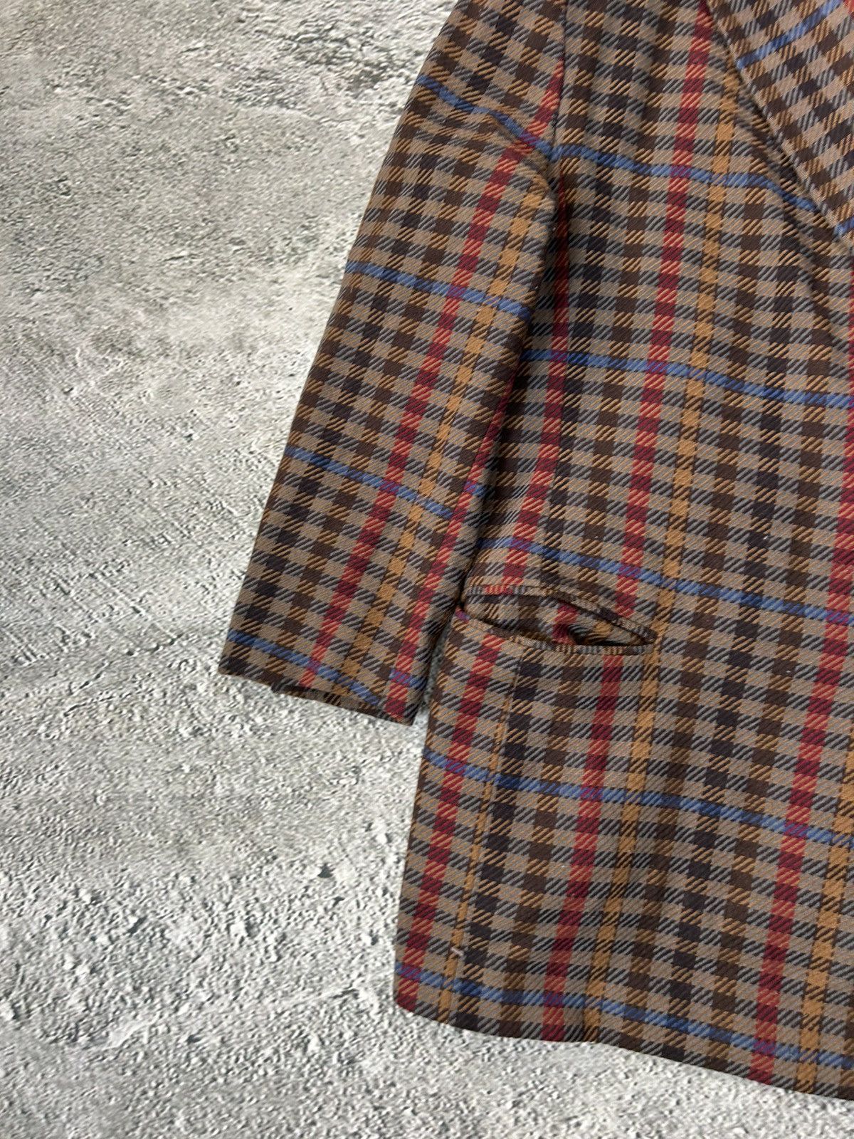 Karl Lagerfeld Karl Lagerfeld blazer vintage wool brown checkered Size 48R - 3 Thumbnail