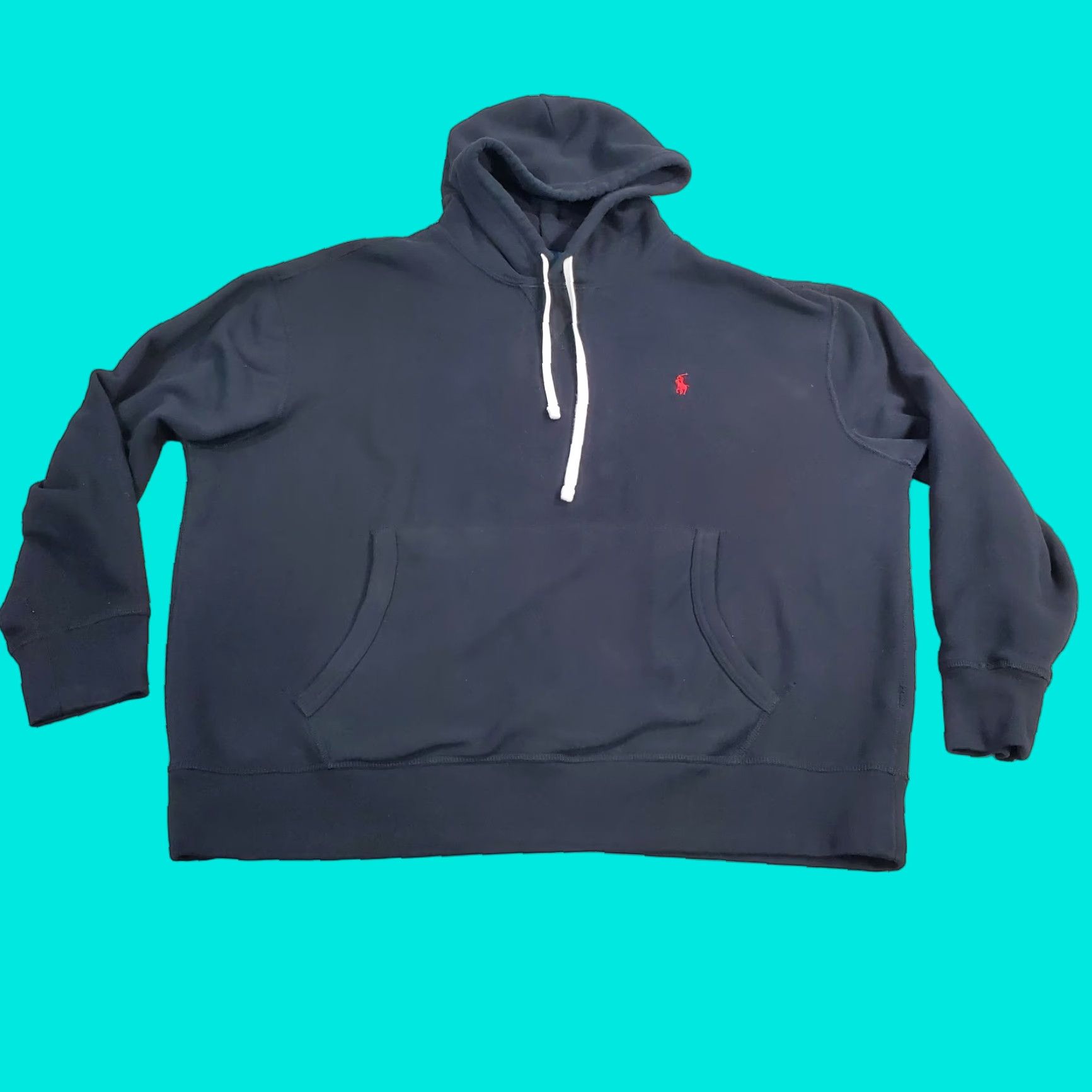 Polo Ralph Lauren Polo Ralph Lauren Hoodie Mens 1XB Black Sweatshirt Pullover Pony Logo Drawstring Hoodie Big & Tall Size US XL / EU 56 / 4 - 1 Thumbnail