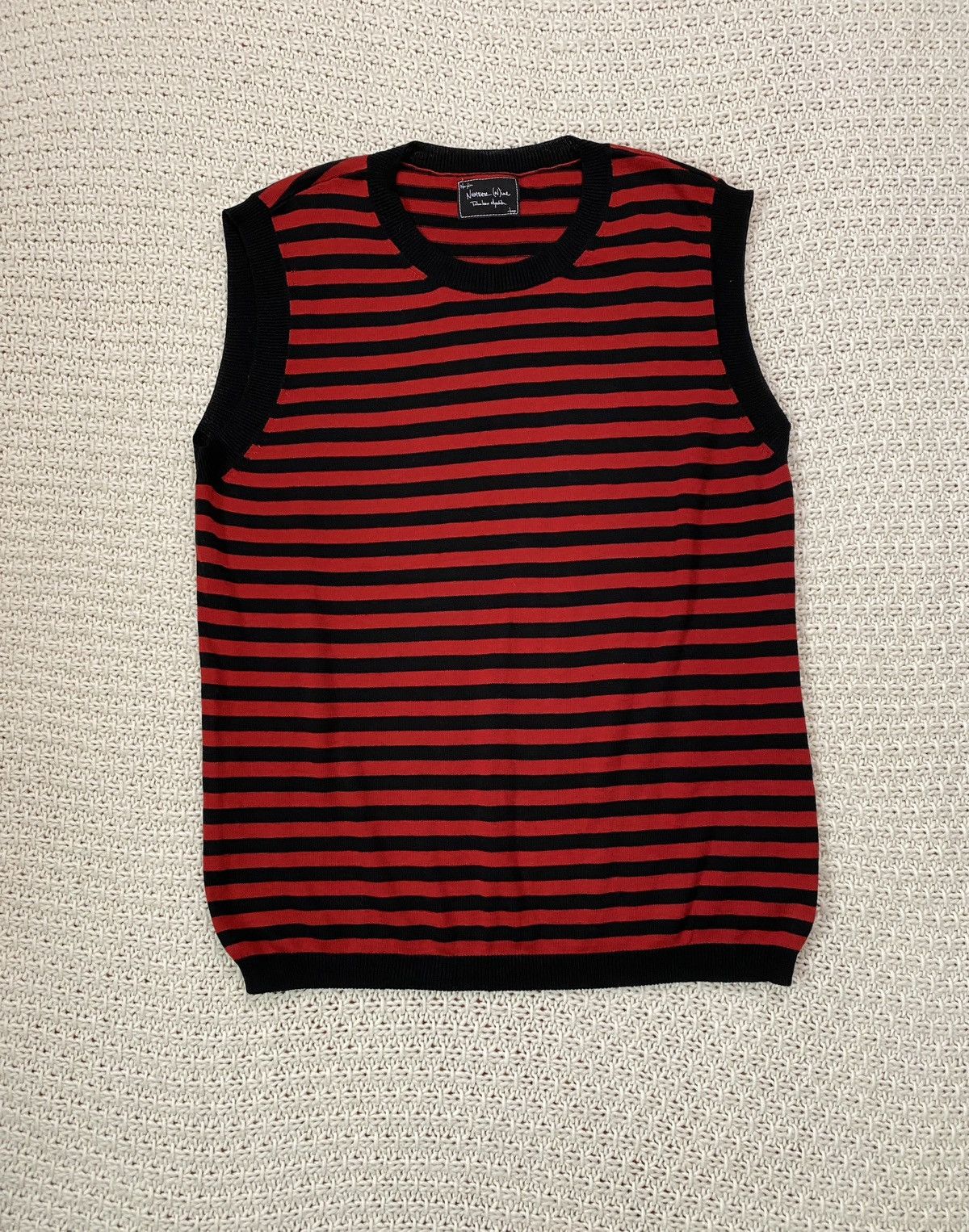 Number (N)ine Cashmere Kurt Cobain Striped Sweater Vest