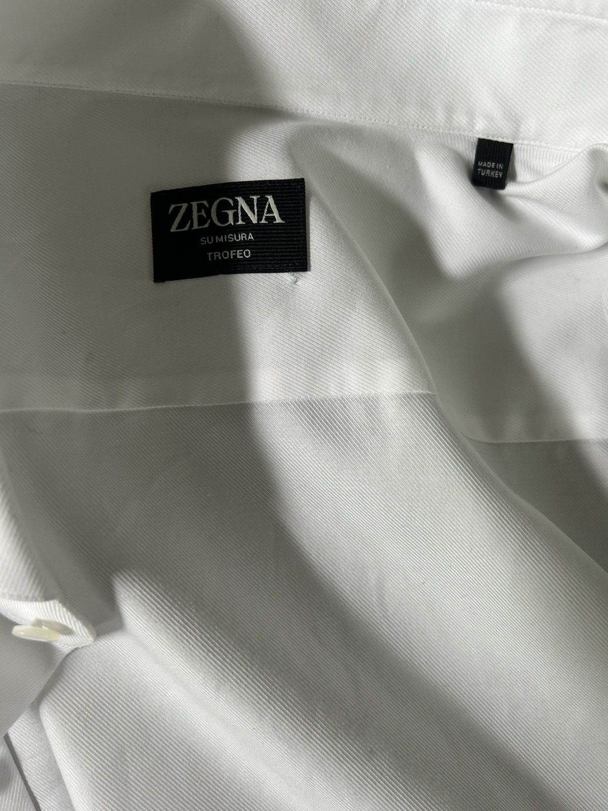 Ermenegildo Zegna Zegna Hidden Button French Cuff Shirt Size US L / EU 52-54 / 3 - 4 Thumbnail