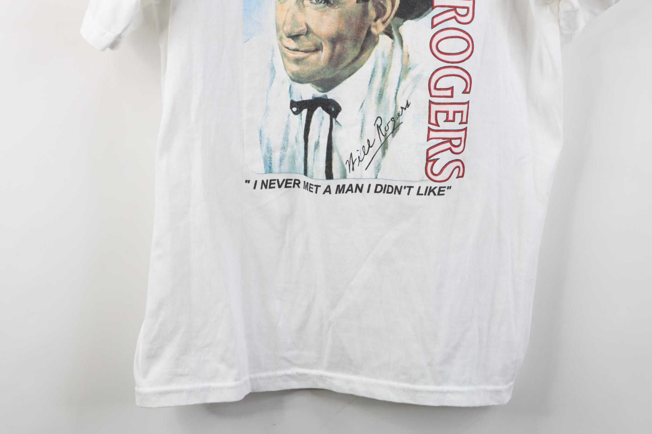 Vintage Vintage 90s I Never Met A Man I Didn't Like Rogers T-Shirt Size US L / EU 52-54 / 3 - 3 Thumbnail