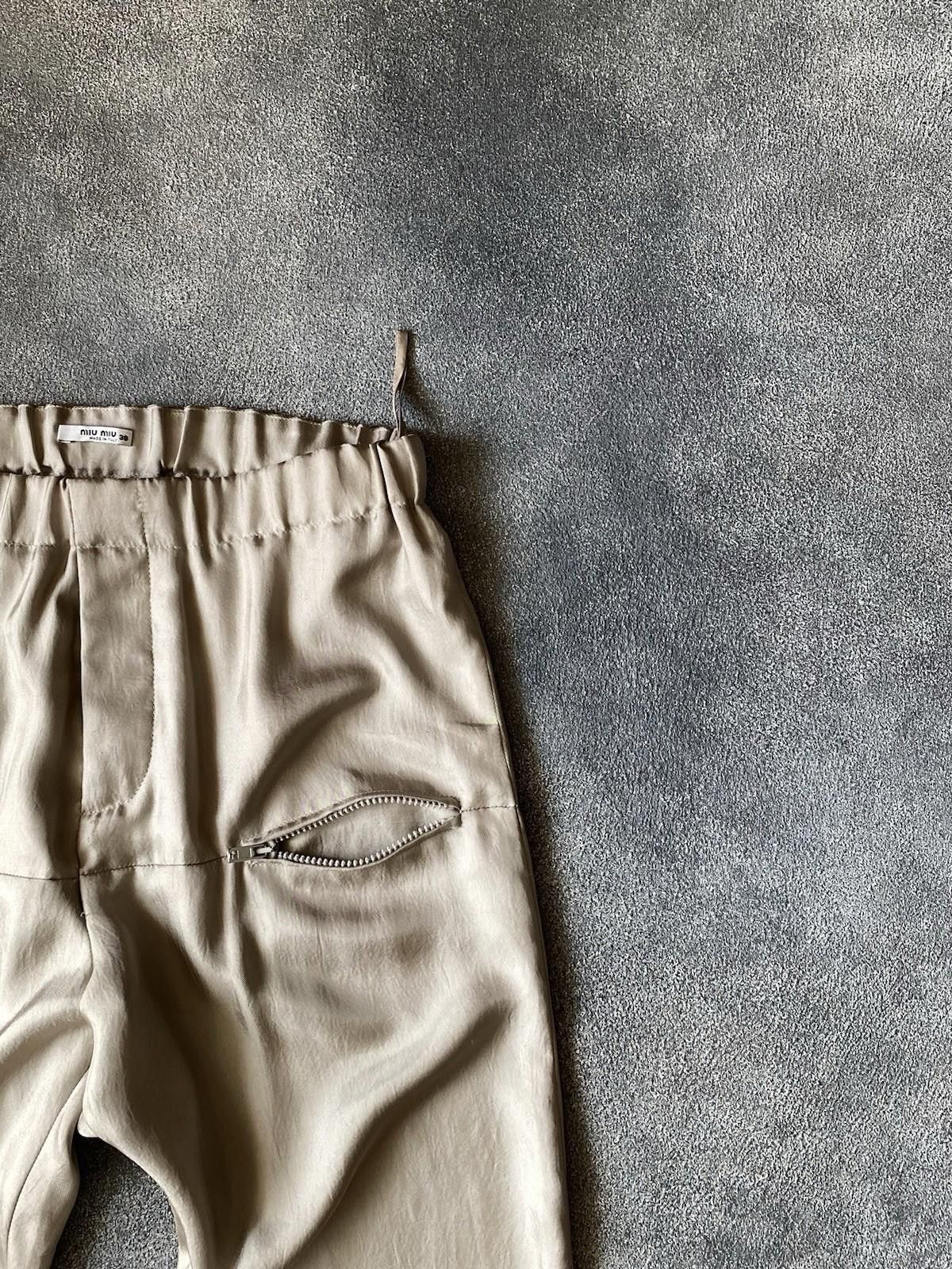 Miu Miu Fall 2007 Miu Miu Runway Satin Front Double Pocket Pants Size US 30 / EU 46 - 6 Thumbnail
