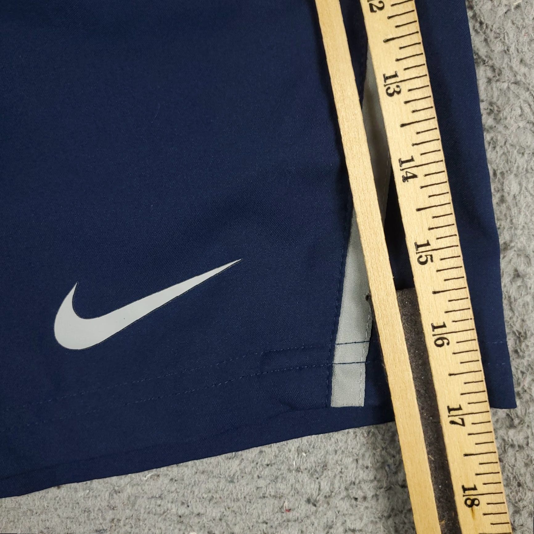 Nike Nike Shorts Mens Size Large Blue 38 Waist Swoosh Dri Fit Active Athletic Gym Size US 33 - 5 Thumbnail