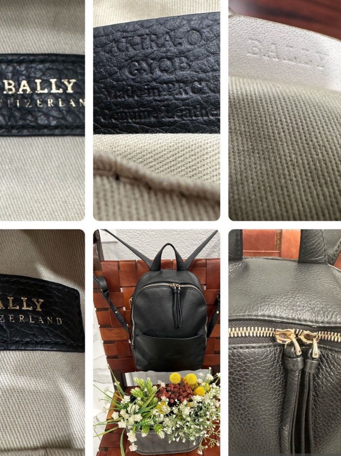 Bally BALLY Black Leather Backpack Bag. Made in Switzerland Size ONE SIZE - 2 Thumbnail