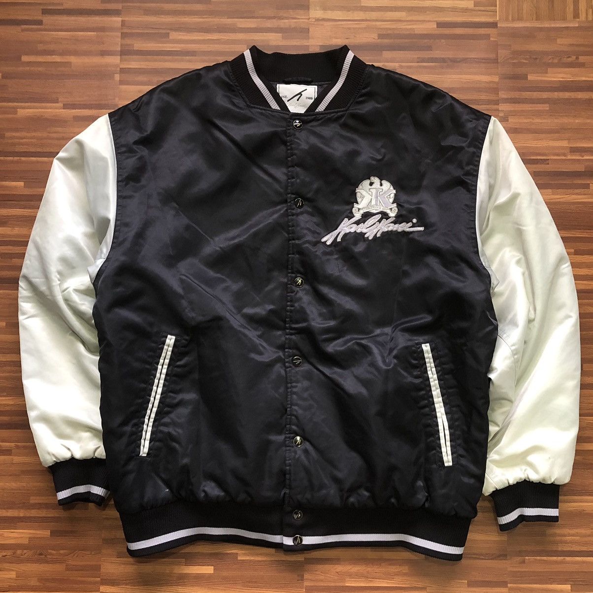 Karl Kani Vintage Karl Kani Varsity Jacket Size US XL / EU 56 / 4 - 1 Thumbnail