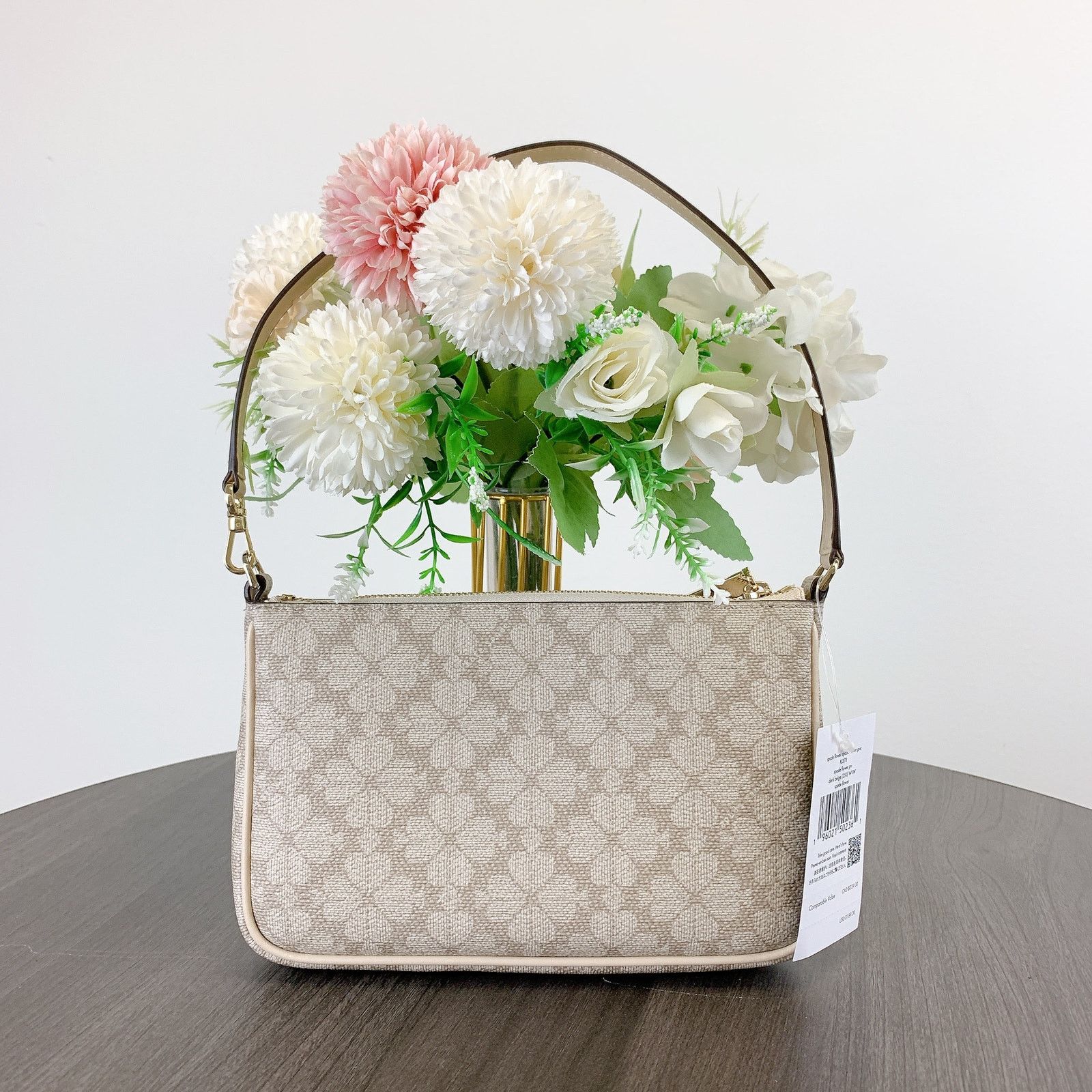 Kate Spade Kate spade KI378 Signature Spade Flower Wristlet Dark Beige Size ONE SIZE - 5 Thumbnail