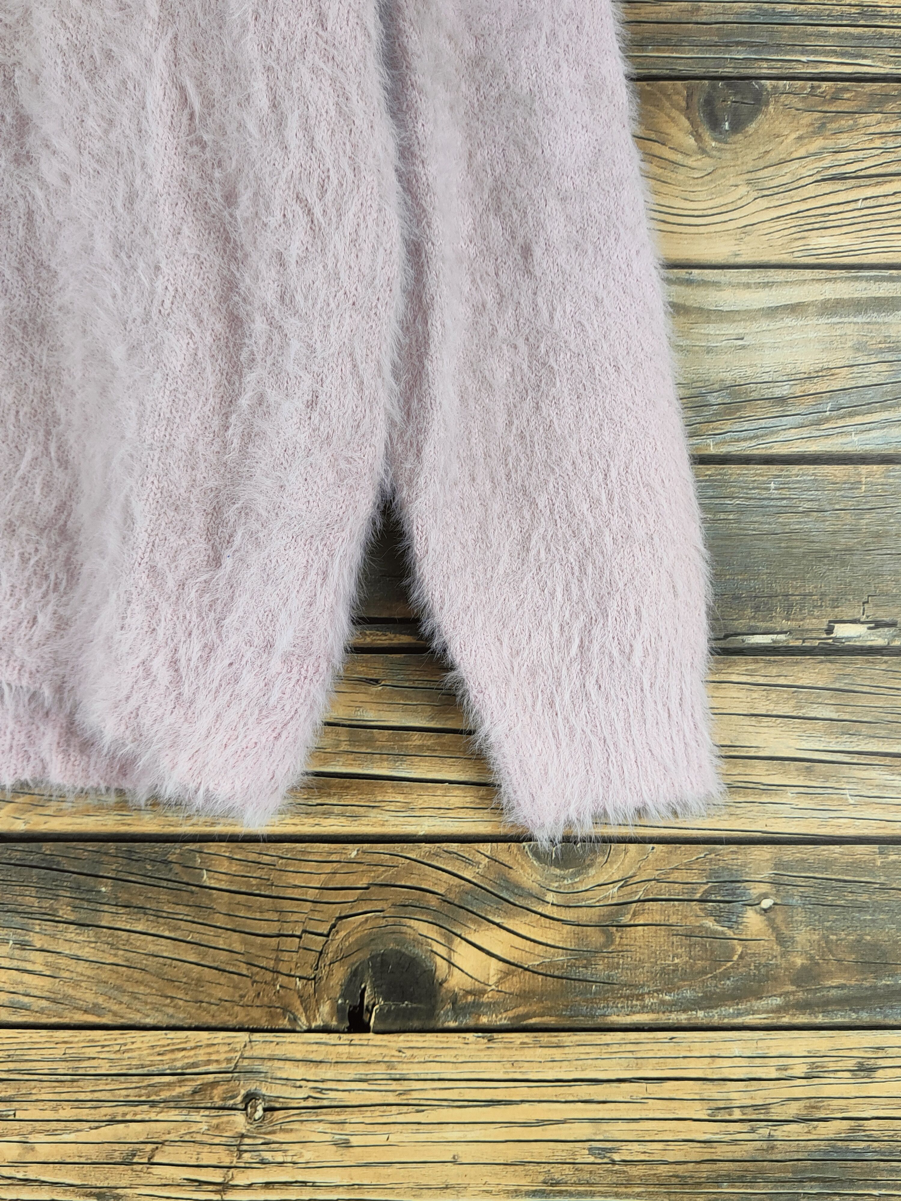 Japanese Brand DL Ingni Light Purple Fur Mohair Knitwear #46-552 Size M / US 6-8 / IT 42-44 - 6 Thumbnail