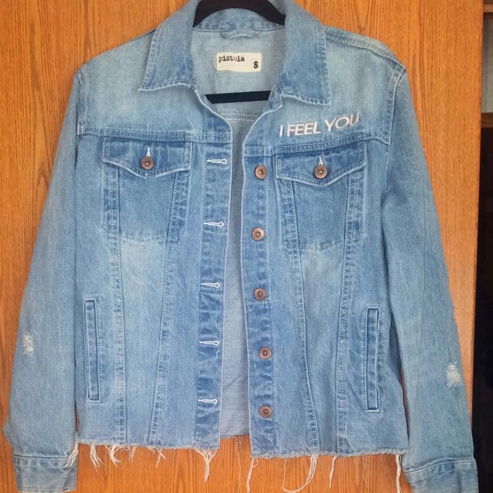 Designer Pistola Jean Jacket Size Small Size S / US 4 / IT 40 - 1 Thumbnail