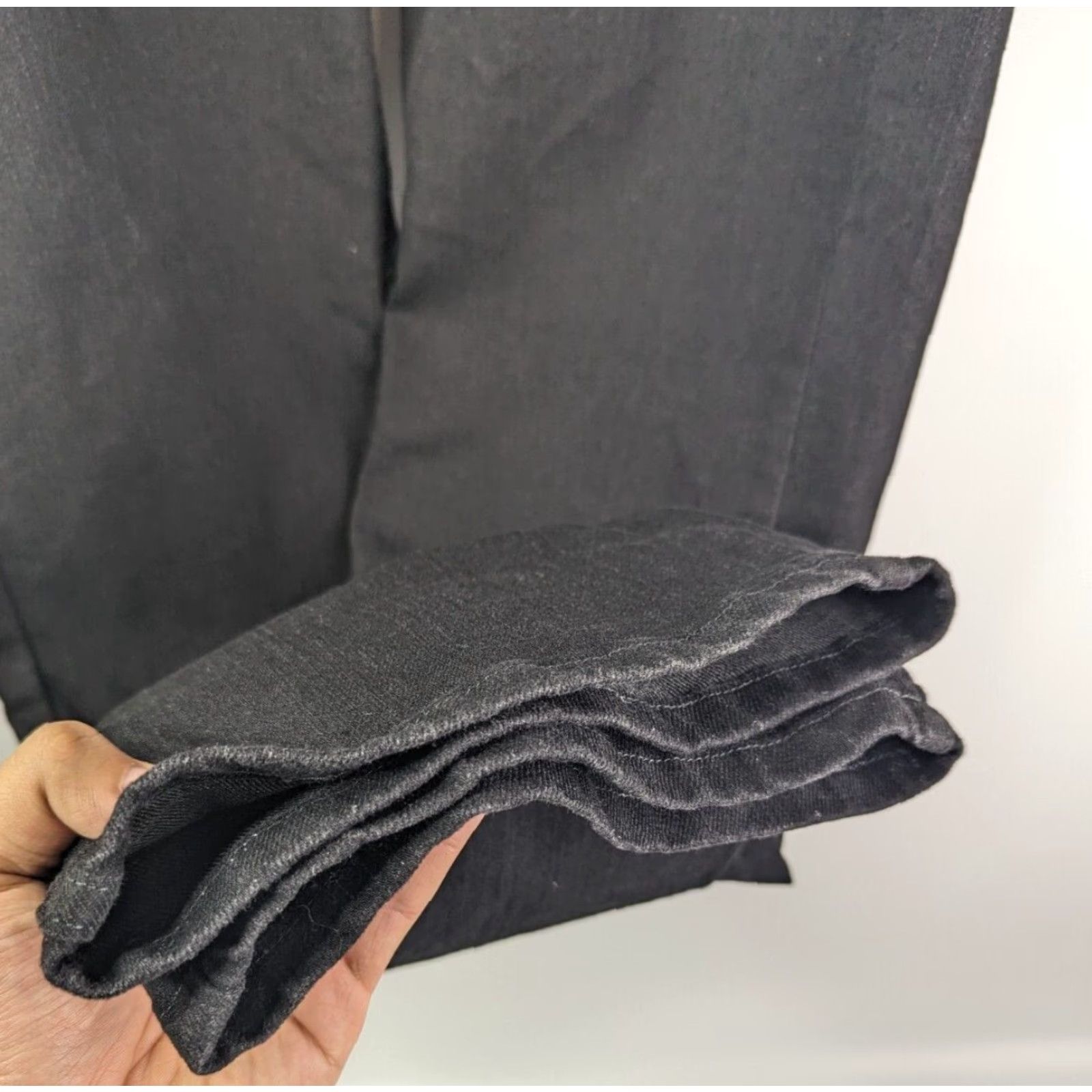 Lee Riders by Lee Jeans Black Denim Bootcut 12P Petite Mid Rise 28in Pocket 5-Pocket DesignStretch Womens Jeans Size 34" / US 12 / IT 48 - 3 Thumbnail