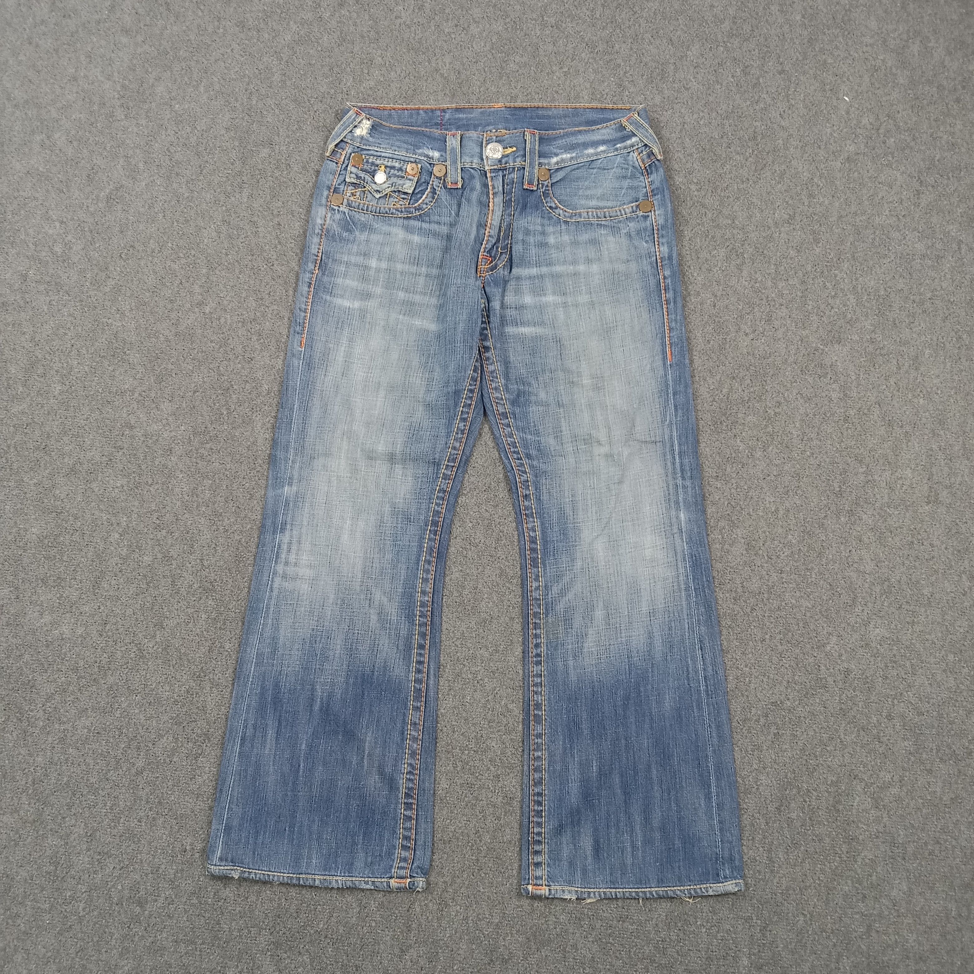 True Religion True Religion American Blue Baggy Denim Jeans C280N28 Size US 33 - 5 Thumbnail