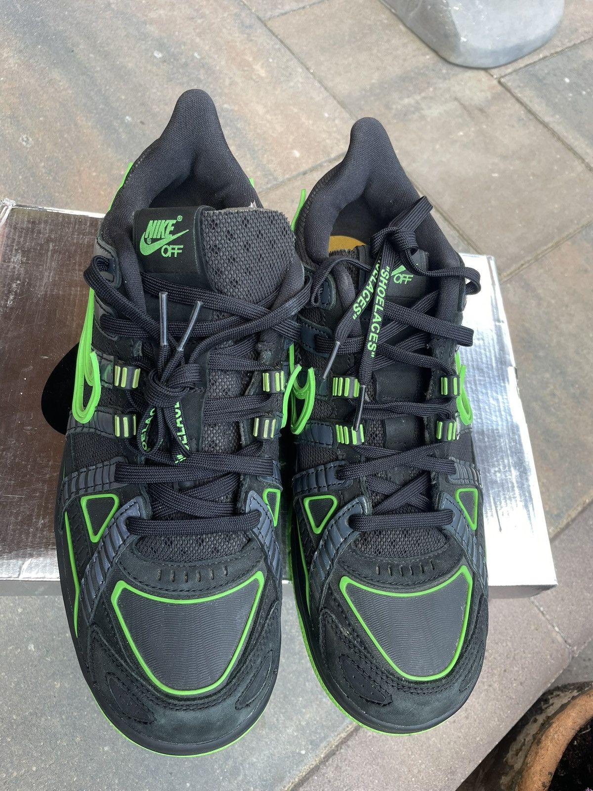 Nike × Off-White Nike Air Rubber Dunk x Off-white green strike Size US 9 / EU 42 - 4 Thumbnail