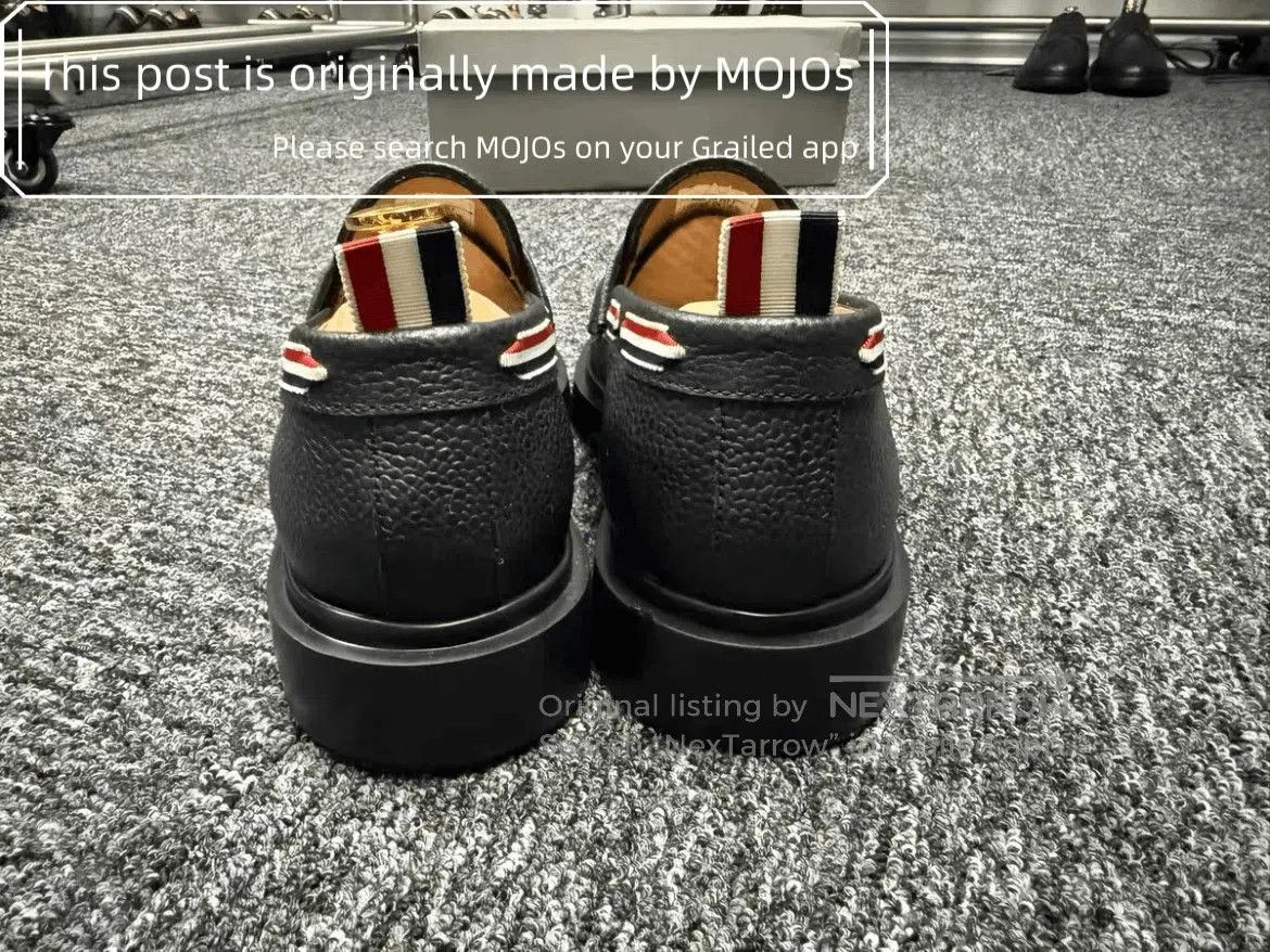 Thom Browne Sz 7 Thom Browne Back Stripe Black Loafer. Size US 7 / EU 40 - 4 Thumbnail