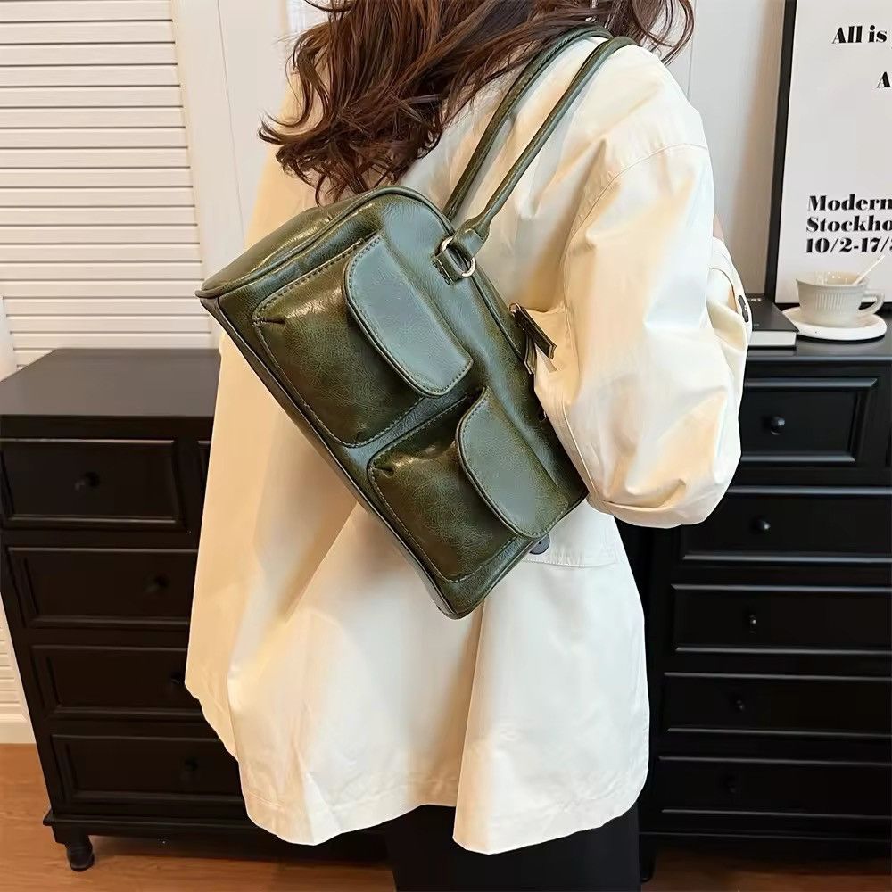 Japanese Brand × Leather Multi Pockets Leather Shoulder Bag Size ONE SIZE - 2 Thumbnail