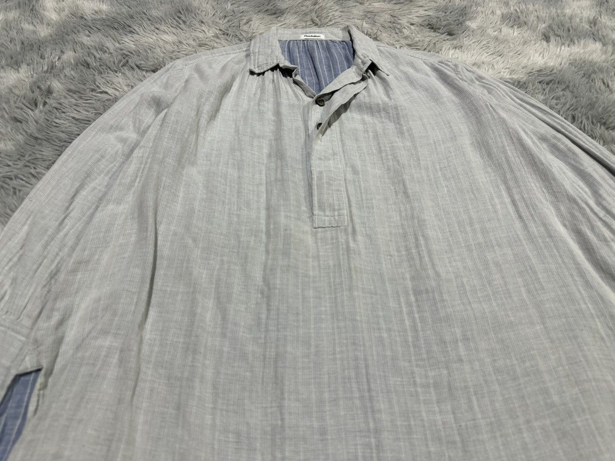 Issey Miyake 🔥Vintage Issey Miyake Plantation Half Button Over Shirt Size US XL / EU 56 / 4 - 2 Thumbnail