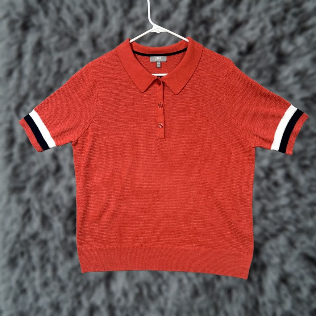 Izod IZOD Performance Polo Shirt XXL Men Short Sleeve Golf Casual 2XL Coral Orange Poly Performance Moisture Wicking Size US XXL / EU 58 / 5 - 1 Thumbnail