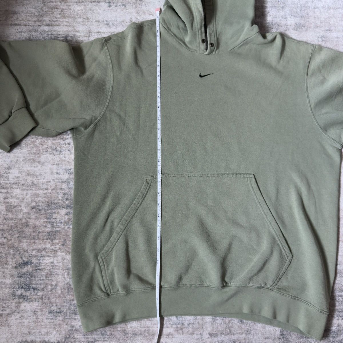 Nike Vintage Nike Center Swoosh Hoodie Pistachio Green Size US L / EU 52-54 / 3 - 8 Thumbnail
