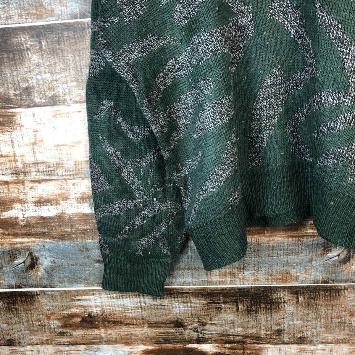 Homespun Knitwear Villa St made in japan vintage Green Knitwear #A2041 Size US XL / EU 56 / 4 - 7 Thumbnail