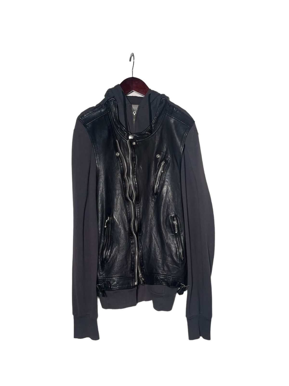 Jun Takahashi Undercover ss12 leather zip up jacket Size US M / EU 48-50 / 2 - 1 Thumbnail