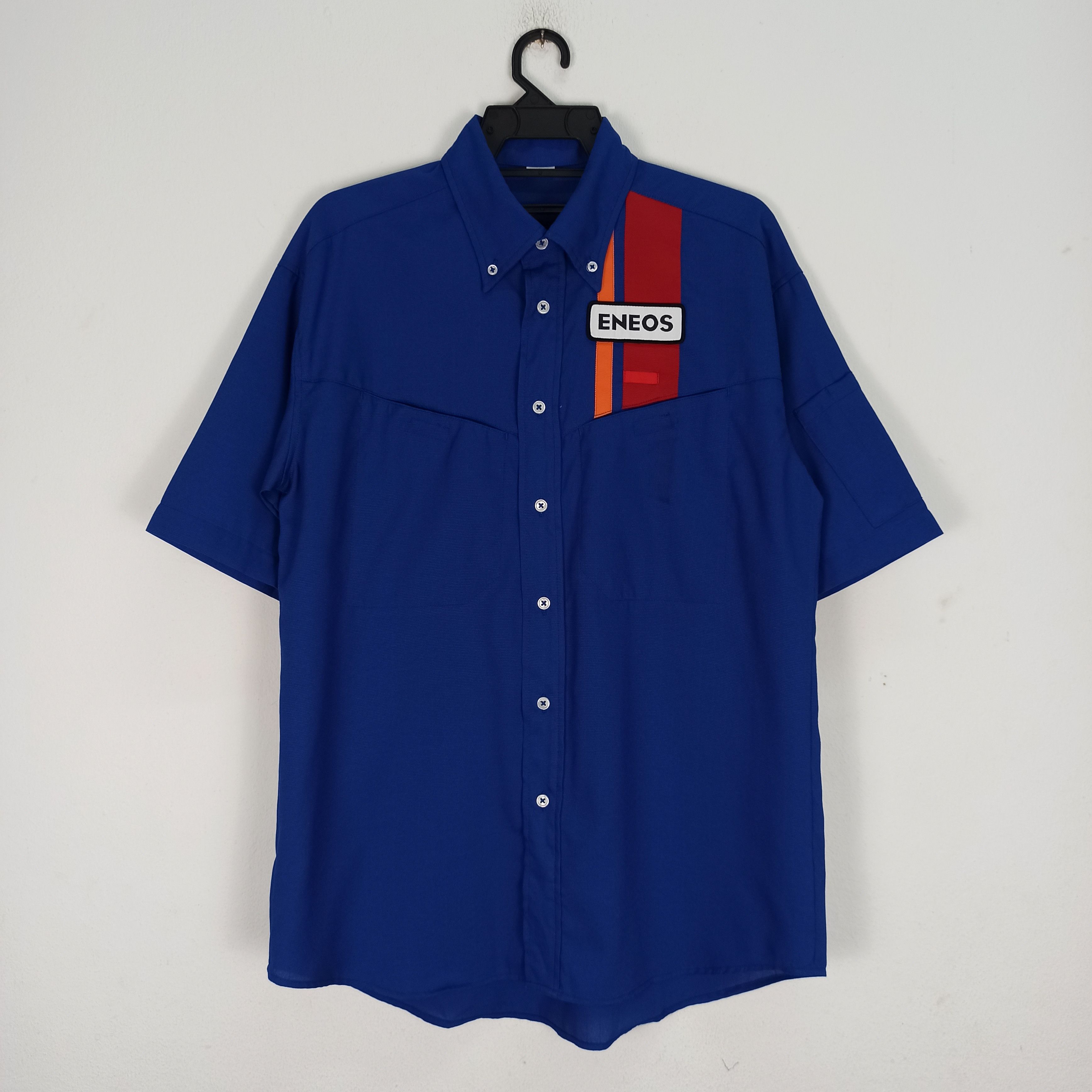 Japanese Brand Rare Intial D Eneos Button Shirt Size US L / EU 52-54 / 3 - 1 Thumbnail
