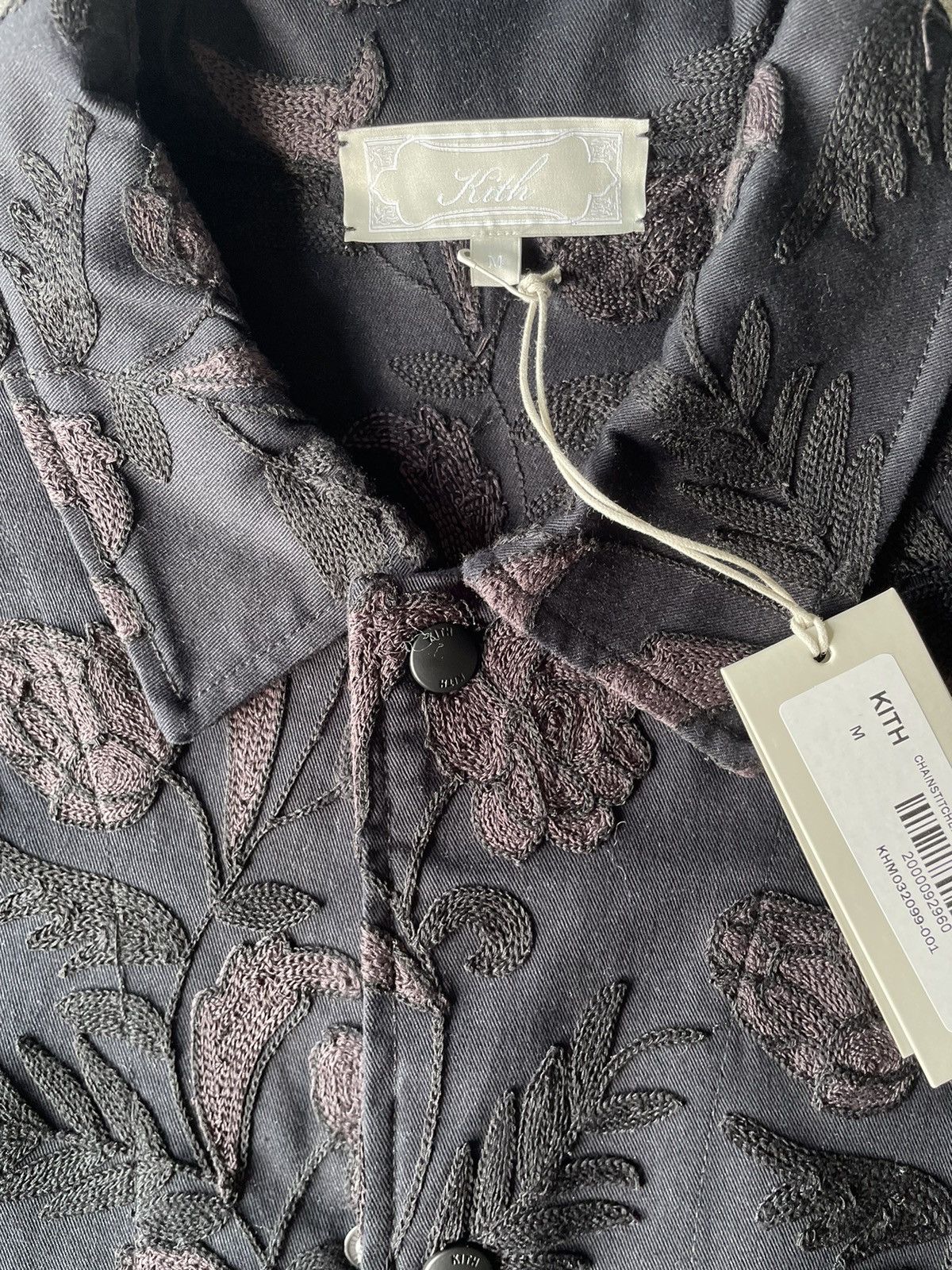 Kith Chain-Stitched Woodpoint Shirt - Black Size US M / EU 48-50 / 2 - 3 Thumbnail