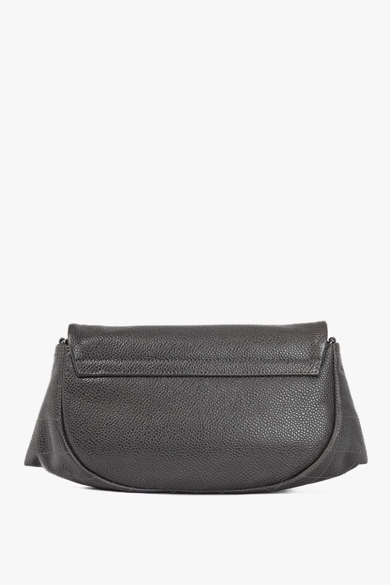Chanel Chanel 12A Anthracite Caviar CC Half Moon WOC Size ONE SIZE - 4 Thumbnail