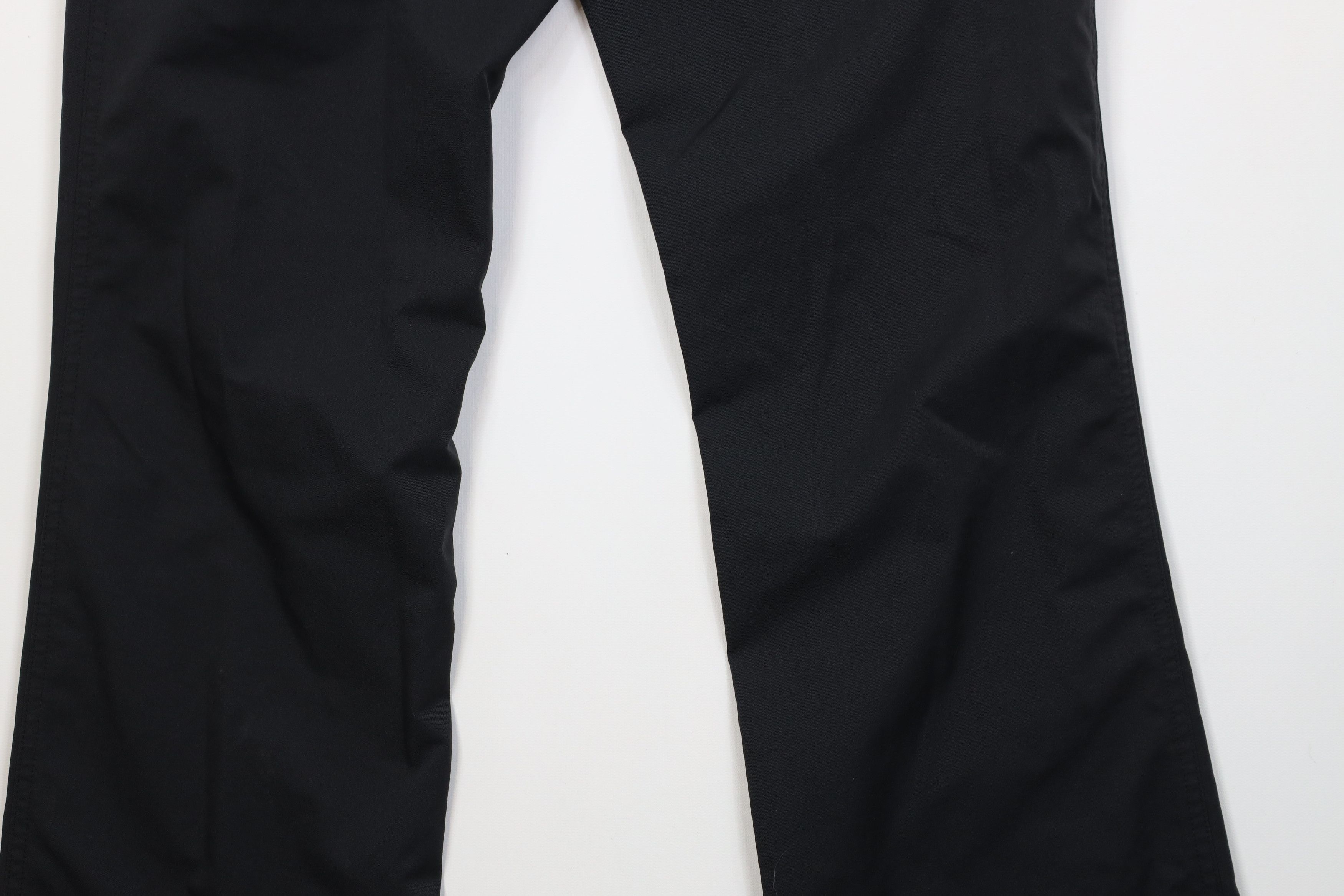 Adidas Vintage Y2K Adidas Golf Flared Wide Leg Chino Pants Black Size 25" / US 0 / IT 36 - 13 Thumbnail