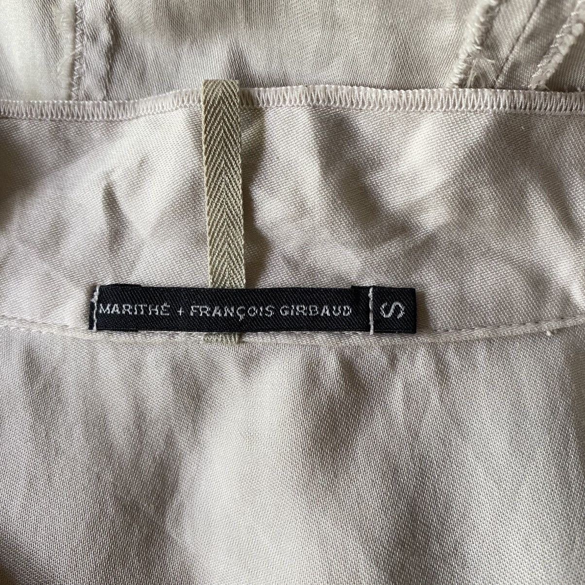 Marithe + Francois Girbaud MARITHE + FRANÇOIS GIRBAUE Grey V-Neck Button-Up Shirt Size S / US 4 / IT 40 - 20 Thumbnail