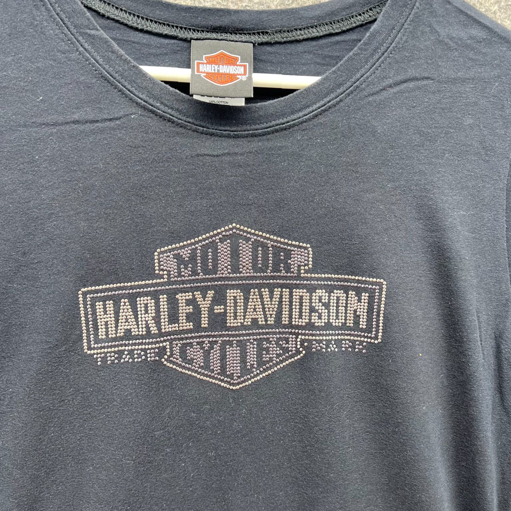 Harley Davidson VINTAGE Harley-Davidson Shirt Women XL Black Purple Motorcyle VTG Y2K Tampa FL Biker Size XL / US 12-14 / IT 48-50 - 7 Thumbnail
