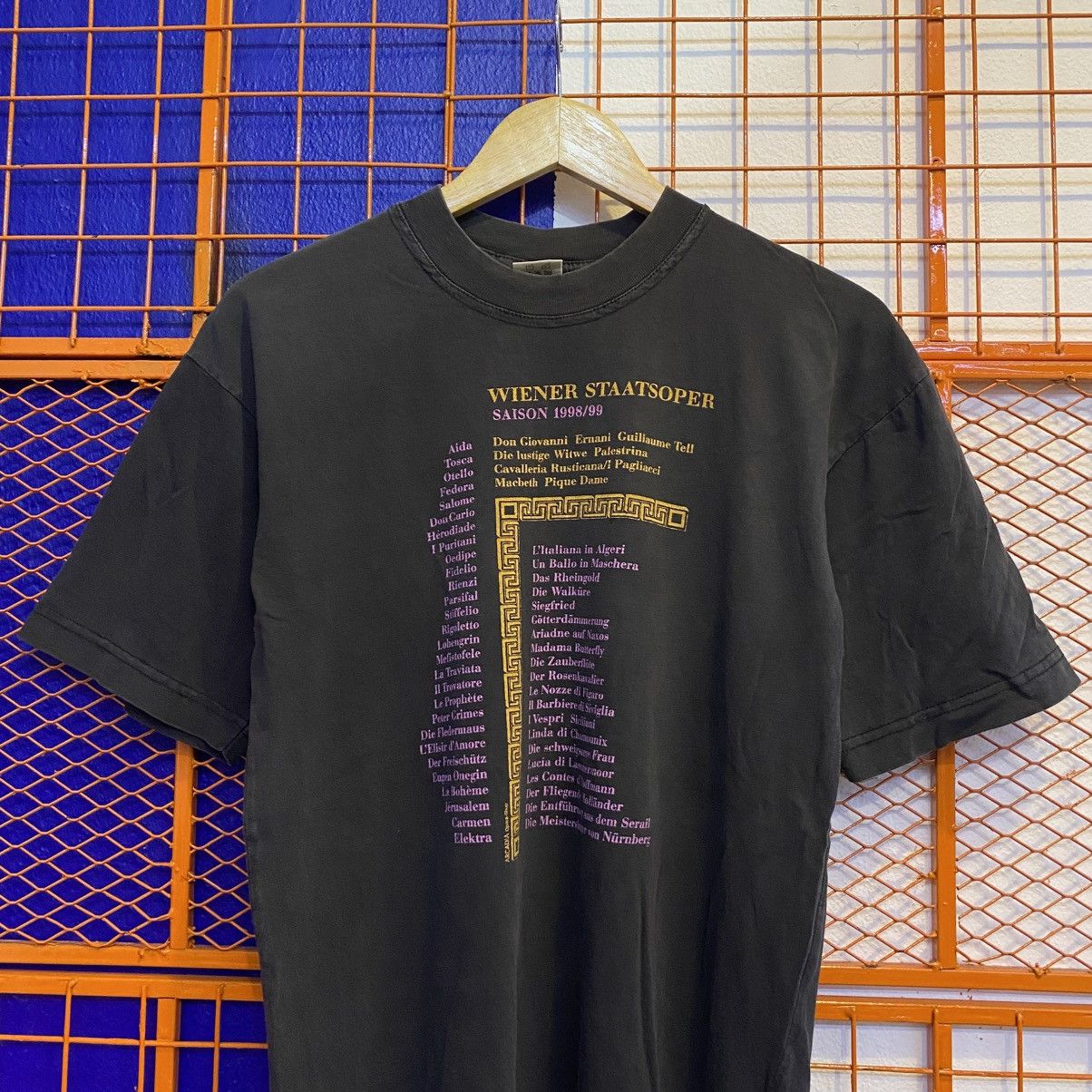 Vintage Vintage Wiener Staatsoper Sainson 98/99 Tshirt Arcadia Opera Size US M / EU 48-50 / 2 - 2 Thumbnail