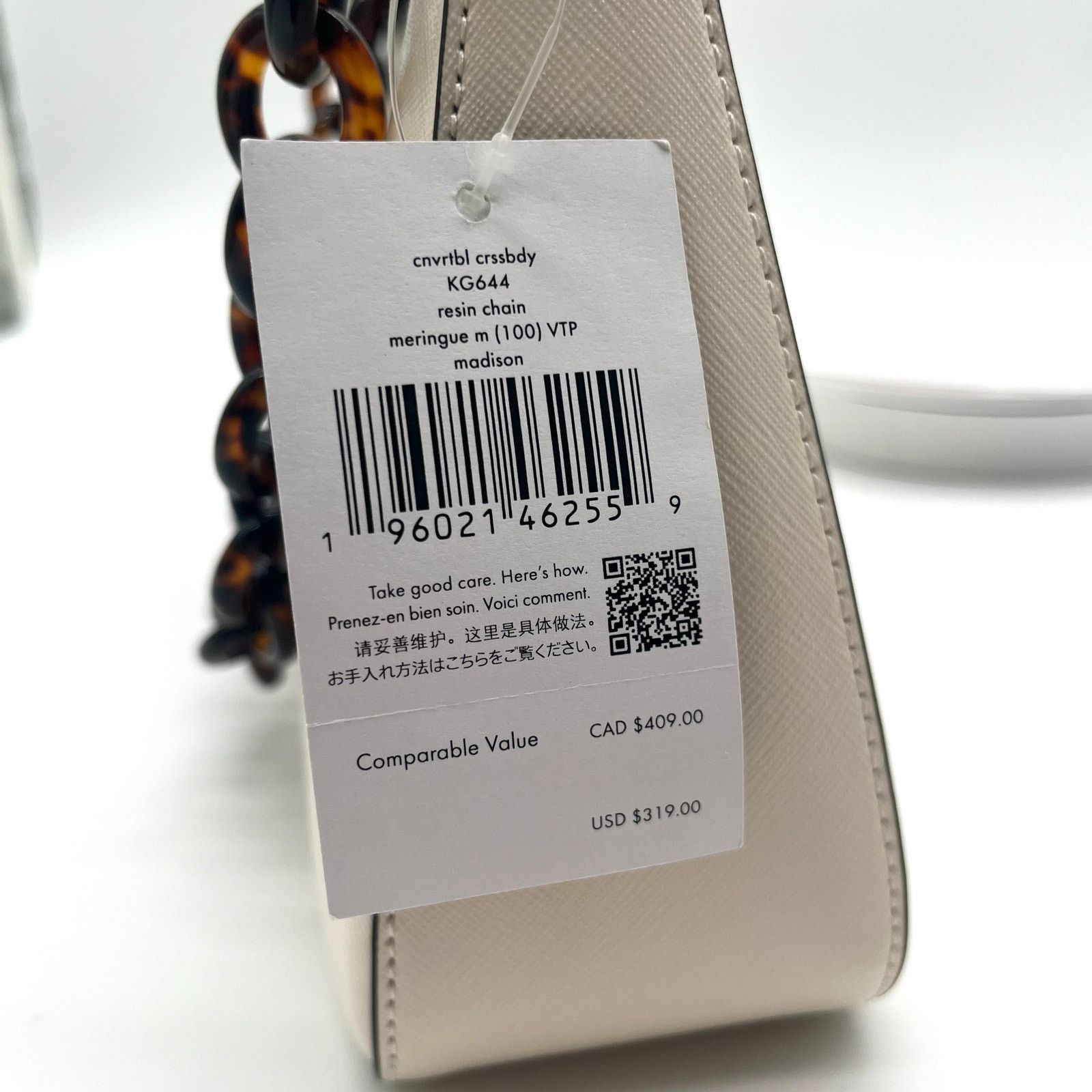 Kate Spade KATE SPADE NWT Leather Convertible Shoulder Bag, Resin Chain Size ONE SIZE - 2 Thumbnail