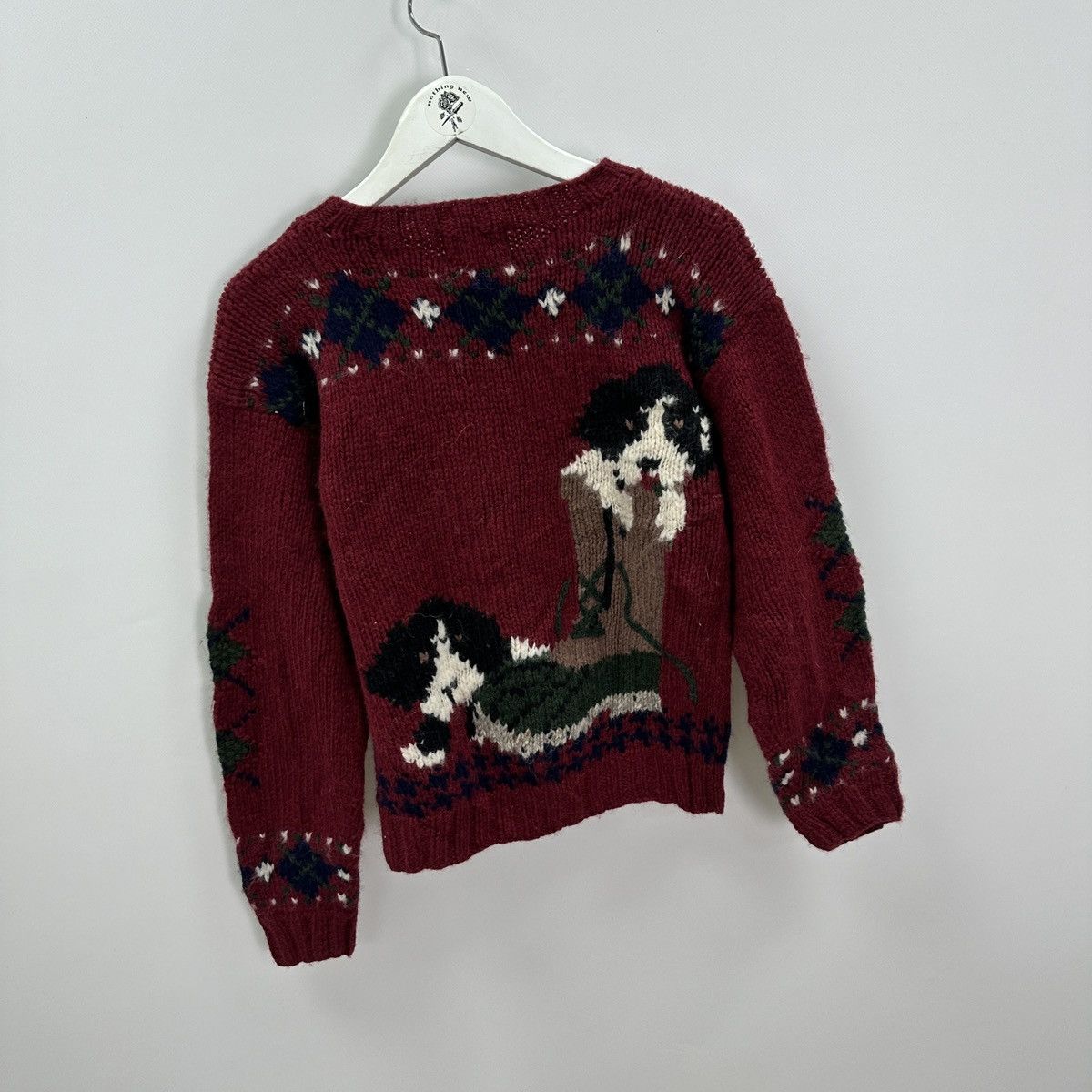 Woolrich Woolen Mills Vintage 90s Woolrich Woman knitted sweater Dogs Cute y2k og Size S / US 4 / IT 40 - 7 Thumbnail