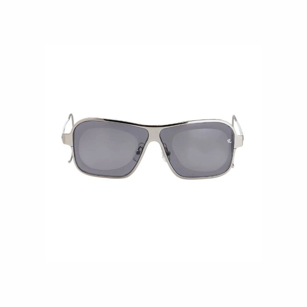 Raf Simons Sunglasses Rectangular Silver and Grey