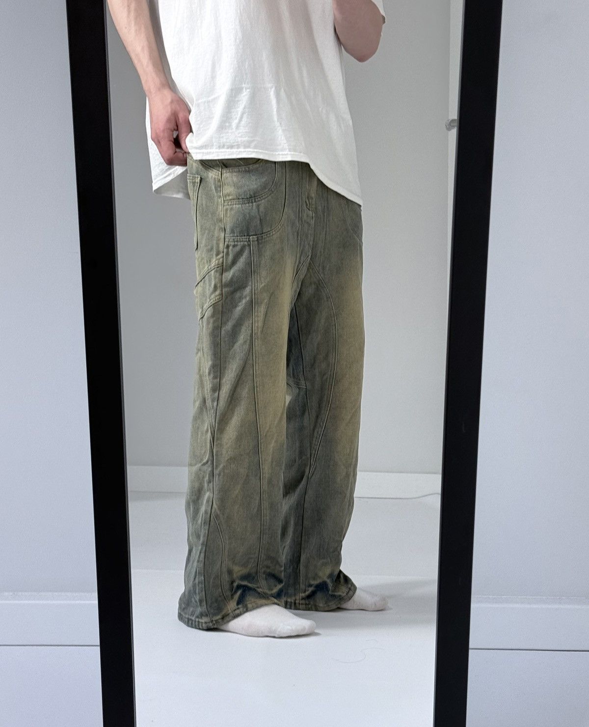 Other Vintage y2k streetwear wide track avantgarde opium jeans Size US 32 / EU 48 - 1 Thumbnail