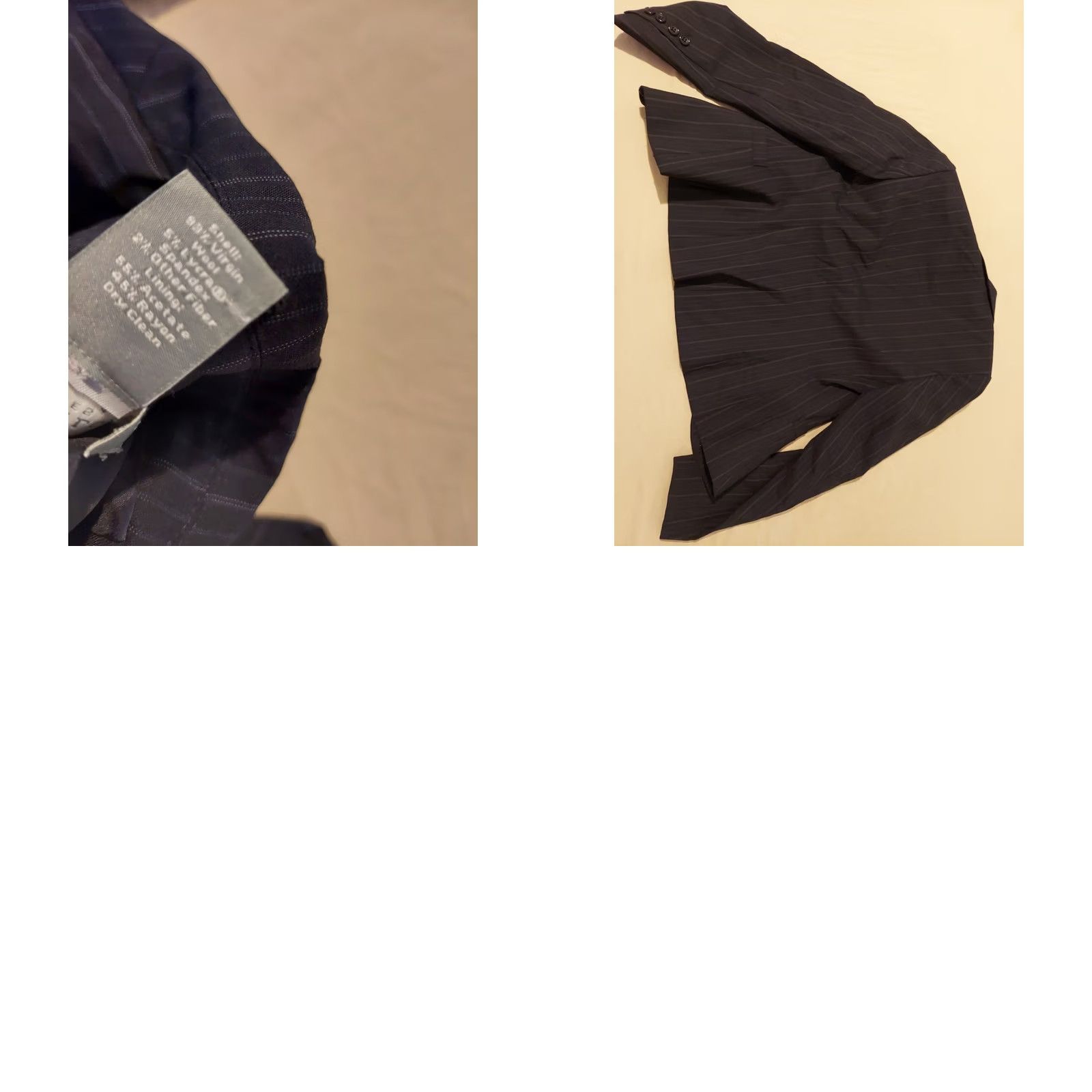 Ann Taylor Womens Ann Taylor Wool Blazer 0P Petite Black Jacket Size XS / US 0-2 / IT 36-38 - 9 Thumbnail
