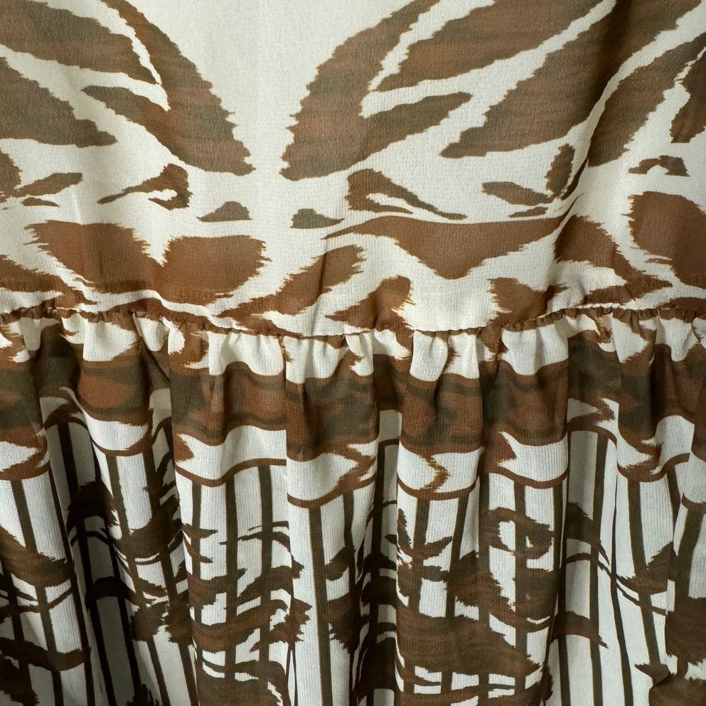 Anthropologie NEW NWT Anthro Vineet Bahl Halter Maxi Dress XS Brown Print Size XS / US 0-2 / IT 36-38 - 13 Thumbnail
