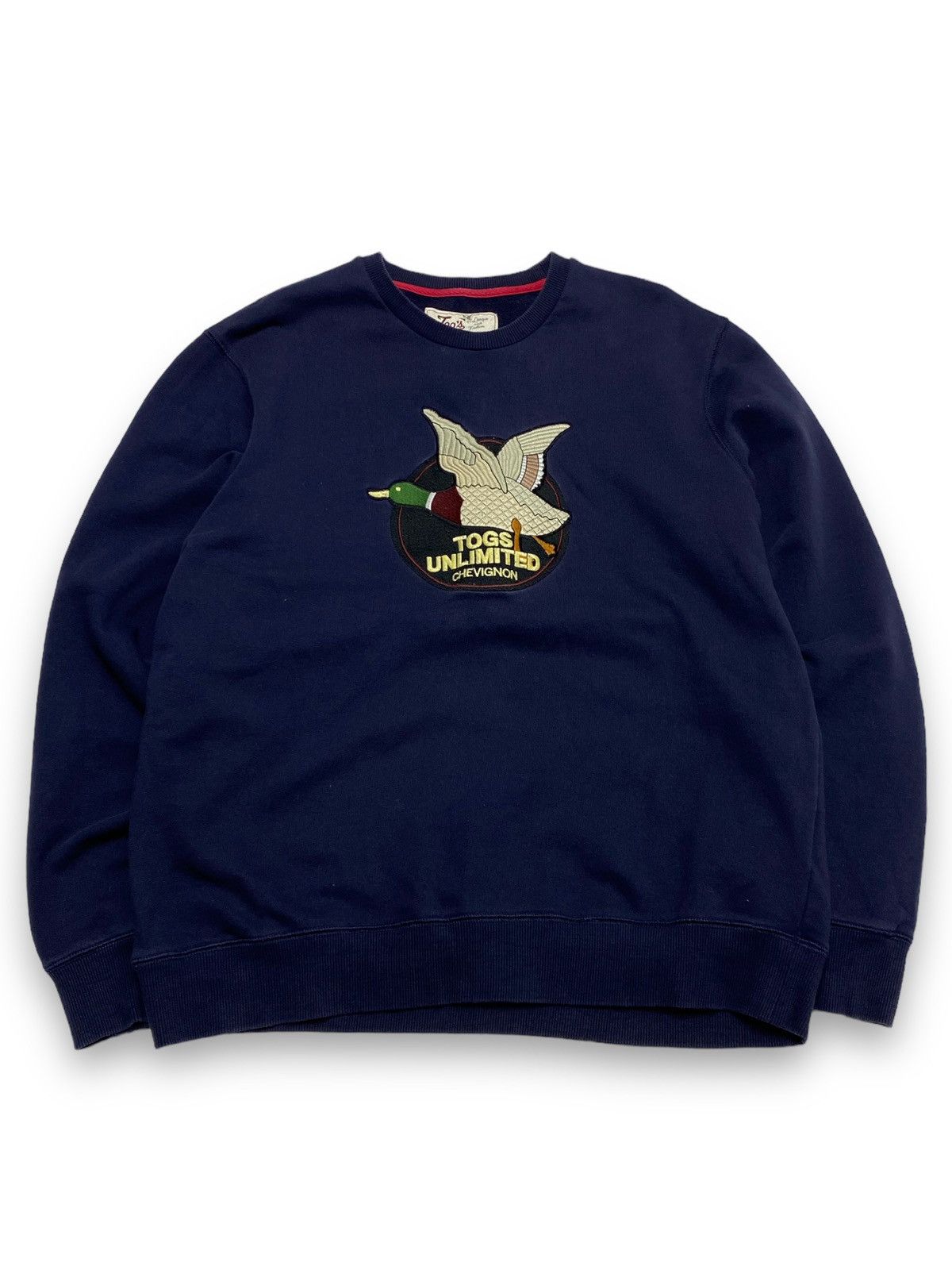 Hunter Vintage TOGS Chevington Navy Duck Sweatshirt Size US L / EU 52-54 / 3 - 1 Thumbnail