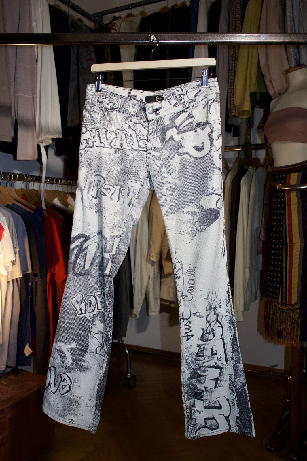 Just Cavalli 2000's Just Cavalli Graffiti Pant Size 30" / US 8 / IT 44 - 1 Thumbnail