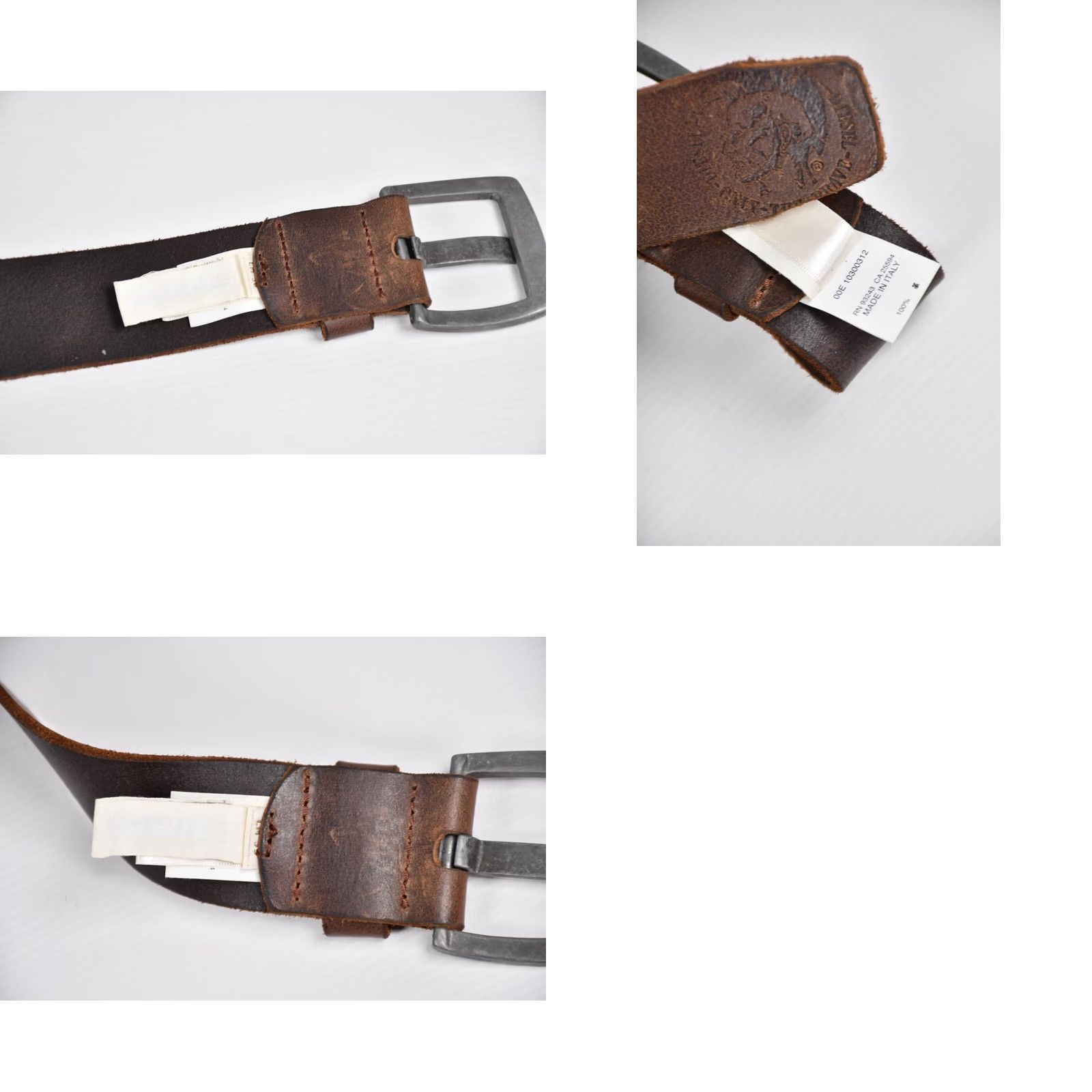 Diesel DIESEL Belt Men 95cm Brown Leather Vintage Size 95 Belt Mens Brown Leather Diesel Vintage 95cm Men Size ONE SIZE - 8 Thumbnail