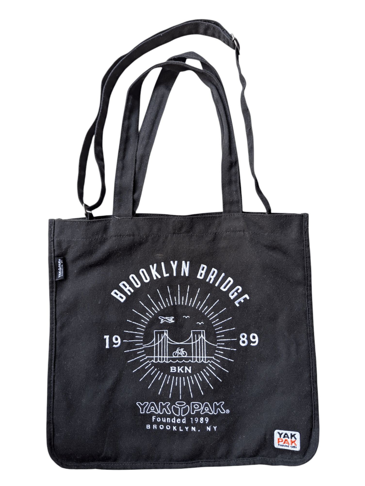 Yakpak Canvas 2 Ways Tote Bag in Black, Men's