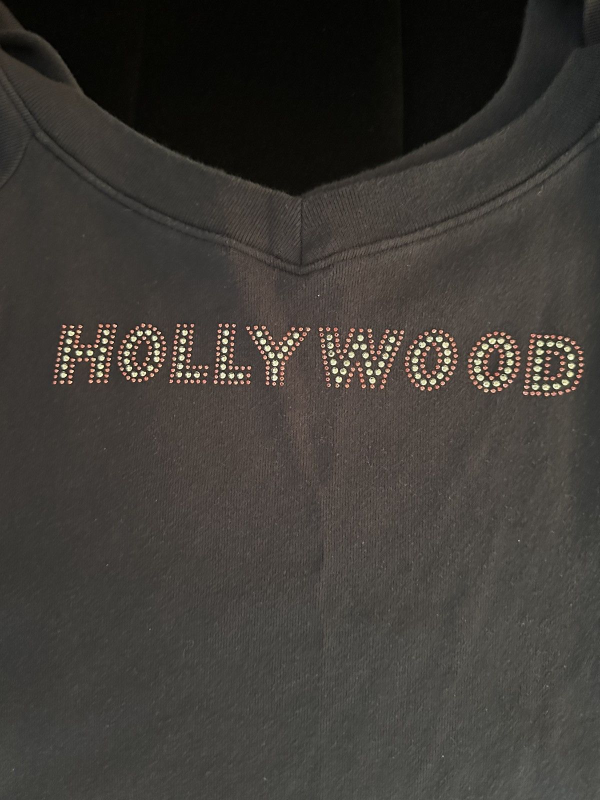 Vintage Hollywood Bedazzled Graphic Tee Size M / US 6-8 / IT 42-44 - 4 Thumbnail