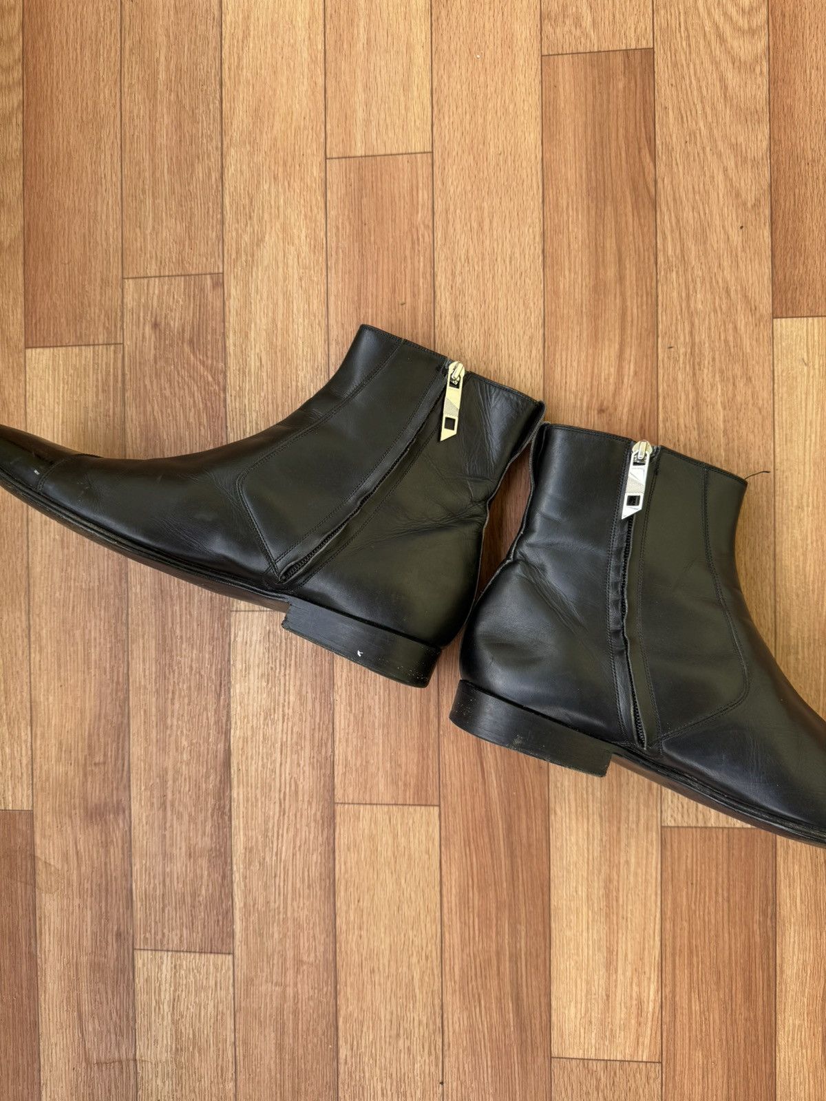 Dior Dior homme Noir boots by Hedi Slimane Size US 10.5 / EU 43-44 - 9 Thumbnail